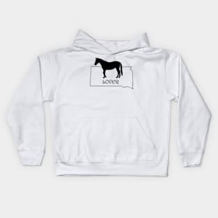 South Dakota Horse Lover Gift Kids Hoodie